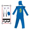 thumbnail image 4 of Ninja Costume Kids Ninja Muscle Costumes Girls Ninja Set Accessories Best Children Gift, 4 of 5