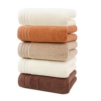 Tifor Modern Cotton Towels & Washcloths, Multicolor, 5 Count