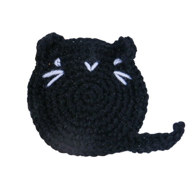 Boisson Absorbante au Crochet Cartoon Chat Protection Antidérapante Résistante à la Chaleur