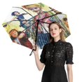 thumbnail image 2 of Birds Film Prey Harley Quinn Folding Umbrella Auto Umbrella Anti-UV Protection Lightweight Windproof Portable Rain Umbrellas, 2 of 7