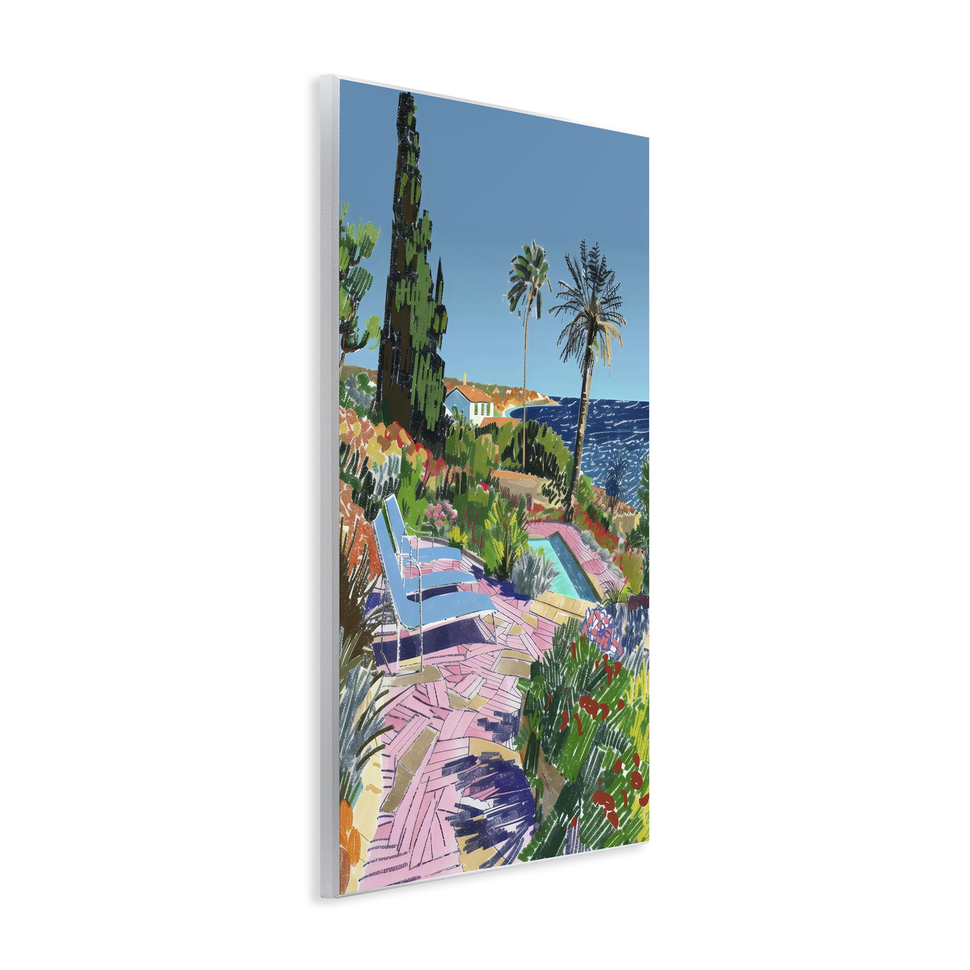 Stupell Industries Pool View to Ocean Wall Plaque Art, design by Creative Studio