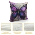 thumbnail image 4 of Nawypu  Butterfly Throw Pillow Cover Watercolor Animal Bird Magical Fantasy Butterflies Rectangle Pillow Cases Home Decorative Cushion Cover for Bed Sofa Purple Black, 4 of 5