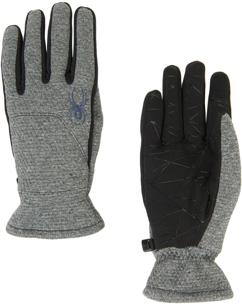 Spyder Men's Black Facer Conduct Softshell Glove Water Resistant 185032 $50 