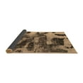 thumbnail image 2 of Ahgly Company Indoor Square Abstract Brown Modern Area Rugs, 8' Square, 2 of 4