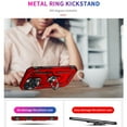 thumbnail image 3 of Feishell Hybrid Armor Phone Case for Apple iPhone 16 Plus,Military Grade Shockproof 360 Rotatable Metal Ring Holder Kickstand Support Magnetic Car Mount Dual Layer Protective Phone Cover,Red, 3 of 8