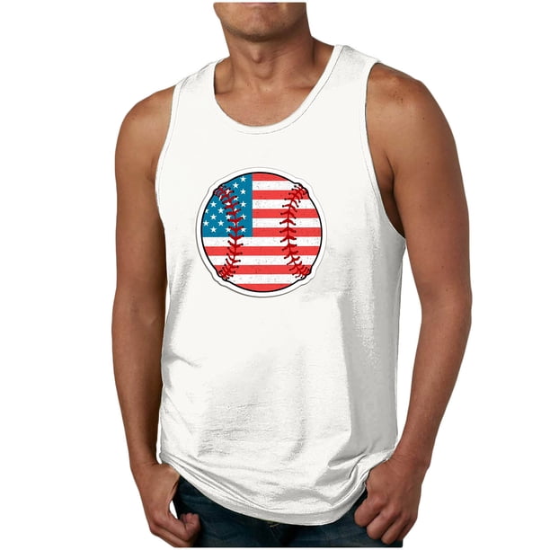 Tanques para Hombre de Verano Suelto Cuello Redondo de Algodón Poliéster Desgaste Casual, Camisa sin Mangas Deportivas de los Hombres para Diario Y Al Aire Libre