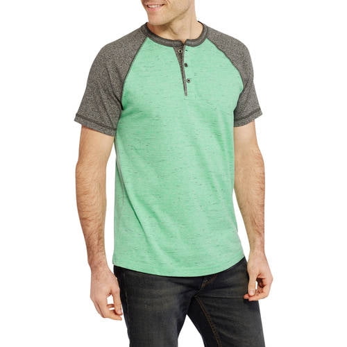 faded glory men's henley tee