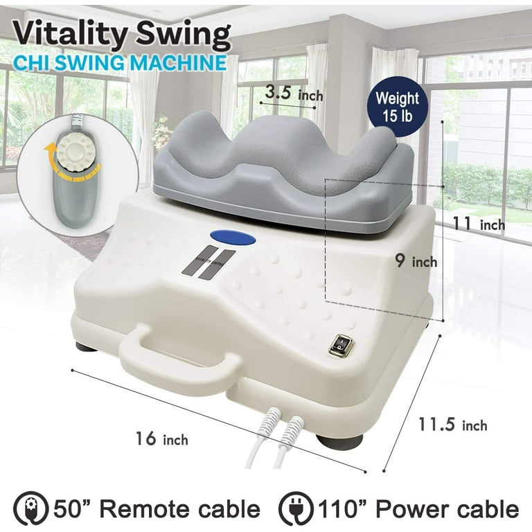 Daiwa Felicity Chi Swing Machine Passive Aerobic Lymphatic Drainage Leg  Exerciser w/Padded Ankle Cradle 