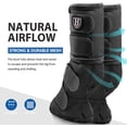 thumbnail image 2 of Harrison Howard Horse Fly Boots Perfect Contoured Fit Leg Guards Dense Mesh Boots with Ventilated Comfort Reliable Protection from Summer Elements Set of 4 Classic Black Extre Large, 2 of 7
