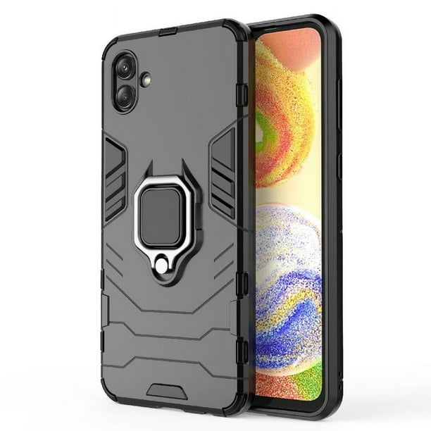 Funda para Samsung Galaxy A04 4G con Soporte Anillo Giratorio 360° y Protección Resistente a Golpes y Caídas
