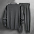 thumbnail image 3 of Wavsuf Men's Sweatsuits Set 2 piece Jogger Set for Men Plush Motion Shirt Sweatshirt and Sweatpants Dark Gray Size XL, 3 of 5