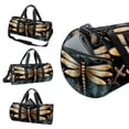 thumbnail image 3 of Dragonfly Basketball Bag, Dance Bag, Luggage Bag, Travel Tote - 17.7 inches, Interior Zipper Pocket, Large Capacity, 3 of 6