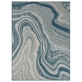 thumbnail image 2 of Allstar Rugs  Abstract Themed Polypropylene Outdoor Rug 5' 0" x 6' 11" - Ocean Blue, 2 of 5