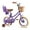 Purple, variant on RULLY Kids Bike for Girls, 16 Inch Princess Girls Bicycle with Doll Bike Seat, Purple