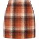 thumbnail image 2 of Falda a cuadros de cintura alta para mujer Naranja G Naranja G Xishao ropa, 2 of 2