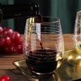 thumbnail image 3 of Copas de vino Joeyan, sopladas a mano, grabadas a mano, sin tallo, 520 ml, juego de 4, 3 of 9