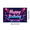 A, variant on LUUFILx Happy Birthday Party Backdrop Neon Lights Music Theme Banner Event Celebration Stage Decorations Sound Equipment Background Birthday Party Occasions