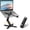 Black, variant on N86 360 Rotating Laptop Stand, Adjustable Height & Angle,  Metal Riser for Desk Collaborative Work, Fully Foldable for Easy Storage, Fits  MacBook & Laptops up to 16 inches, Grey