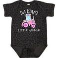 thumbnail image 3 of Inktastic Daddy's Little Farmer- Pink Tractor and Flowers Boys or Girls Baby Bodysuit, 3 of 5