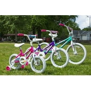Dynacraft Magna Star Burst 16 Kids Bike, Pink White, Ages 5-7