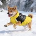 thumbnail image 4 of Thick Dog Vest, Warm Padded Winter Coat with Leash Compatibility for Golden Retrievers Large Dogs, Windproof Cold Weather Pet Clothing, S-2XL, Yin-11, 4 of 9