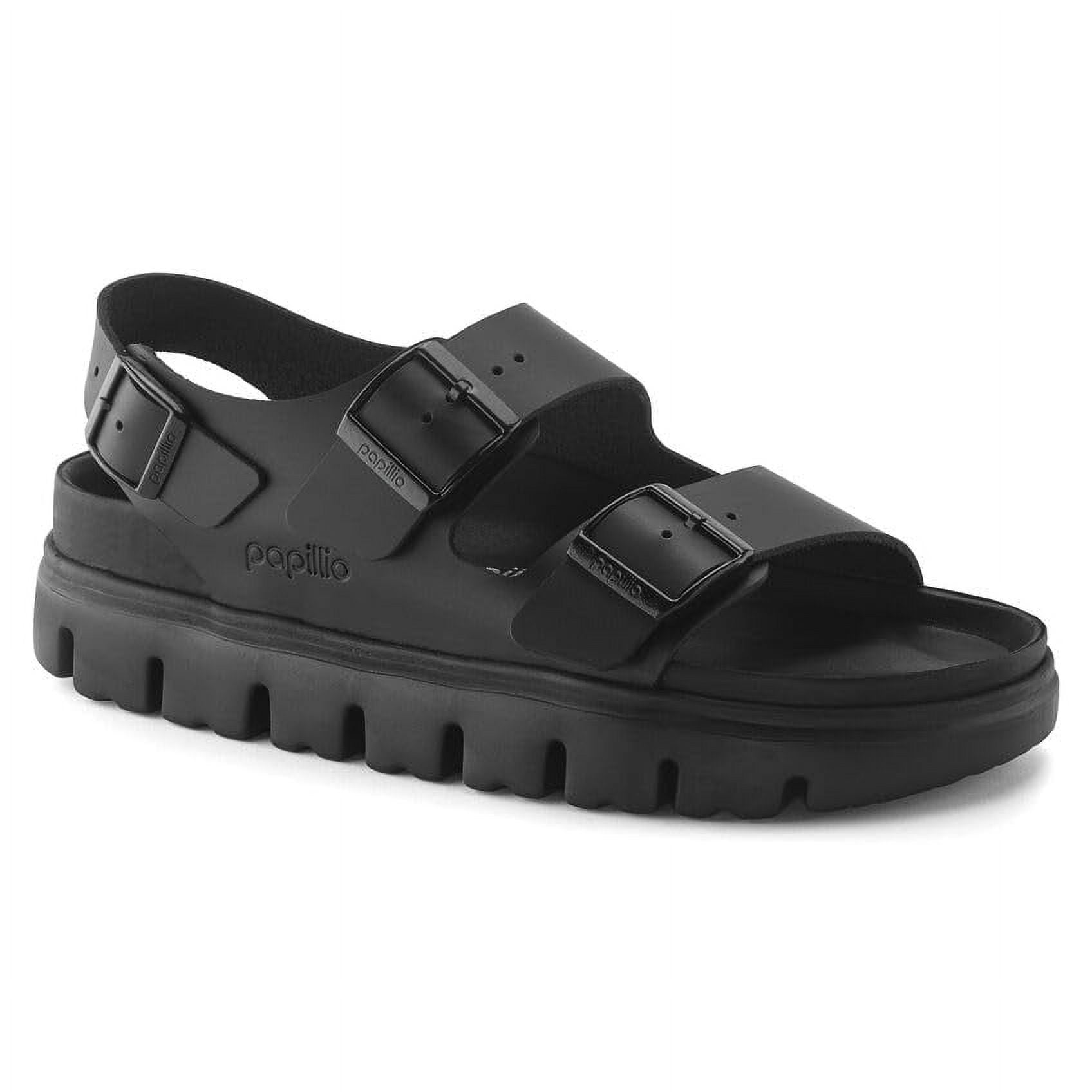 BIRKENSTOCK Milano Chunky Leather Sandals - Stylish Platform Sole with Exquisite Nappa Lining, Two Straps, and Adjustable Buckles - Multiple Colors & Sizes