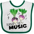 thumbnail image 3 of Inktastic Turnip the Music Partying Vegetables Boys or Girls Baby Bib, 3 of 4