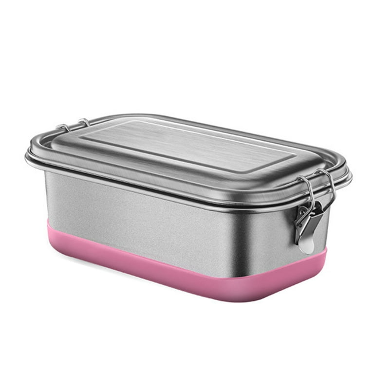 Stainless Steel Bento Box Lunch Containers For Adults Leakproof 3  Compartment Metal Bento Lunch Box Food Container For Over 5 Years Old Kids
