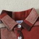 thumbnail image 5 of Gibobby blusas de vestir Niños formal Chaqueta de abrigo con estampado a cuadros de manga larga para niños y niñas(Rojo, 6-9 Meses), 5 of 5