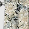thumbnail image 3 of Designart "Exotic Floral Pattern In Grey And White" Floral Blackout Curtain Single Panel, 3 of 4