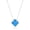 Aqua, variant on Genuine Millefiori Murano Glass Necklace – Italian Artisan Jewelry in 925 Sterling Silver – Handcrafted in Murano, Italy-Diamond Shaped/Aqua