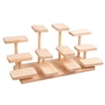 thumbnail image 2 of Tnarru Wooden Display Riser Collectibles Display Shelf Reusable Showcase Desktop Display Rack for Model Perfume Cosmetic Countertops Jungle, 2 of 8