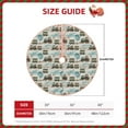 thumbnail image 4 of Balery Transport Train Printed Christmas Tree Skirt , Merry Christmas Party Christmas Tree Decoration,Adjustable Tree Skirt-36", 4 of 8