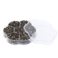 thumbnail image 1 of 14400Pcs Flat Back Rhinestones Dazzling Colorful DIY Sturdy Iridescent Rhinestones Round Beads for Manicure MakeupLight Yellow, 1 of 14