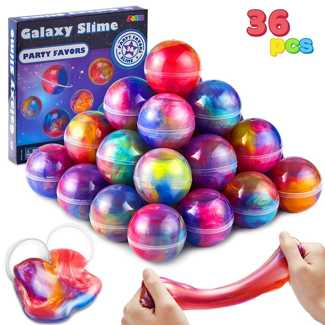 Party Favors JOYIN Galaxy Slime Ball, paquete de 36 unidades, para niñas y niños