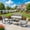 4 PCS-Light Gray, variant on 4-Piece Patio Furniture Set, PE Rattan Outdoor Conversation Set with Tempered Glass Coffee Table, Ergonomic Wicker Patio Chairs with Cushions for Yard, Garden, Poolside, Balcony, Black