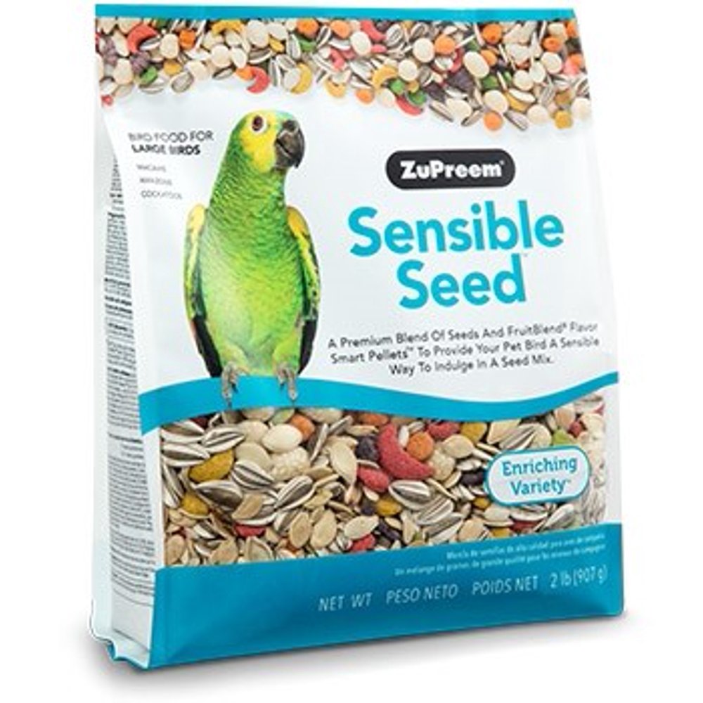 Zupreem Sensible Seed Large Bird Recipe Dry Bird Food, 2 Lb Walmart