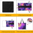 thumbnail image 3 of Colorful Tie Dye Vortex Picnic Blanket Waterproof Outdoor Beach Blanket Hand-held Pad Suitable for Travel, Camping, Beach, Family Gatherings, 3 of 7