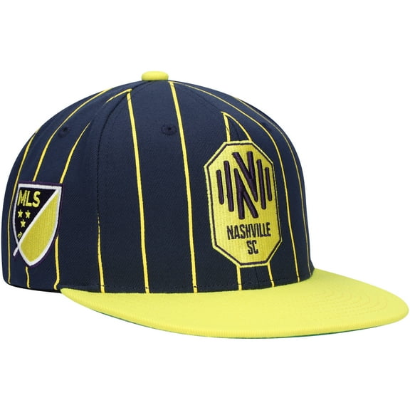 Men's Mitchell & Ness Navy Nashville SC Team Pin Snapback Hat