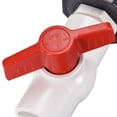 thumbnail image 5 of Kit de conector de válvula de bola de PVC Uxcell, grifo de jardín G1, con adaptador de ajuste de fondo, gris, blanco y rojo para tanque de agua, 5 of 5