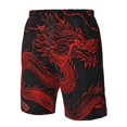 thumbnail image 4 of Vsdgher Red Dragon On Black Men's Beach Shorts, Surfing shorts, Swim trunks, Quick Dry Swim Trunks for Surfing Beach Fun -X-Large, 4 of 6