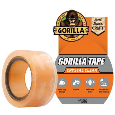 Gorilla Glue Clear Repair Clear Tape 9 Yard Roll, New