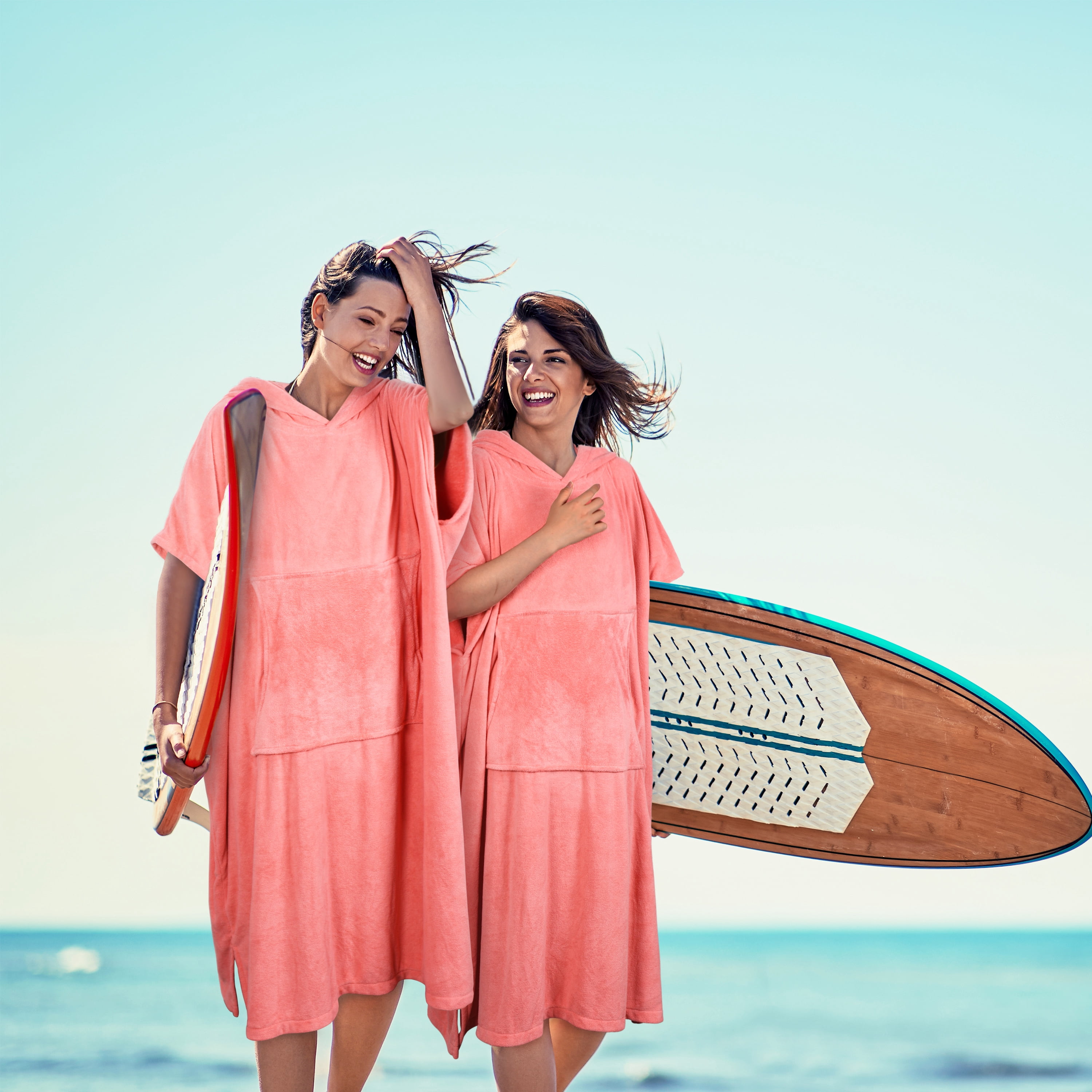 Catalonia Unisex Surf Poncho Changing Towel Robe for Adult Surfer Swimmer Outdoor Beach