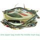 thumbnail image 5 of Bolsa de maquillaje portátil de gran capacidad, multifuncional, de tela Oxford impermeable, bolsa de almacenamiento, bolsa de lavado, bolsa con forro interior, 5 of 6