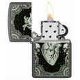 thumbnail image 3 of Zippo 48720 Heart Design Classic Iron Stone Windproof Lighter, 3 of 6