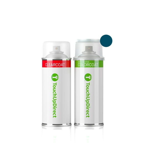TouchUpDirect GXP/WA136H Lakeshore Blue Metallic Compatible with Chevrolet Exact Match Touch Up Paint Aerosol - Essential Kit