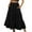 Black, variant on asdoklhq Womens Maxi Dress Under $10, Women Solid Casual Pocket Ruched Ruffles Elastic Waist Skirts
