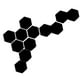 thumbnail image 1 of 12 pegatinas de pared de plástico removibles, espejo flexible hexagonal 3D Negro, 1 of 6