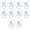 10pcs, variant on strong adhesive swivel hooks suitable for kitchen, ceiling, bathroom, home and office hanging keys coats towels