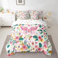 thumbnail image 2 of Castle Fairy Floral Butterfly Bedding Comforter Set,Spring Garden Full Bedding Set, 2 of 8